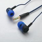 Наушники  MP-3 GEnergy AUDIO 2211, цвет: синий, тканевый провод