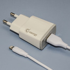СЗУ GEnergy EH-15 1500 mAh  с кабелем Lightning цвет: белый