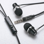 Наушники  MP-3 AVconnect J-10, цвет: чёрный с микрофоном