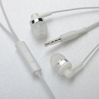 Наушники  MP-3 AVconnect JD-89, цвет: белый с микрофоном